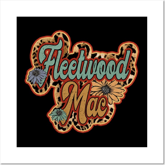 Vintage Fleetwood Proud Name Mac Personalized Birthday Retro Wall Art by Friday The 13th